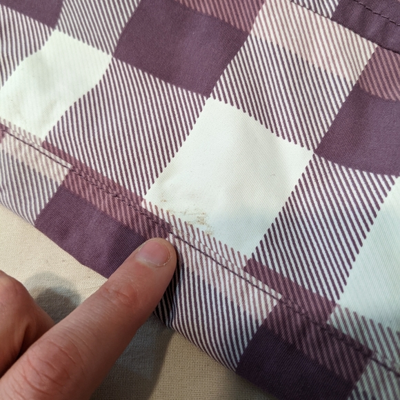 Burton Women's XS Snowboard Pants Mauve Plaid Stow Cargo Pant. - Picture 8 of 12